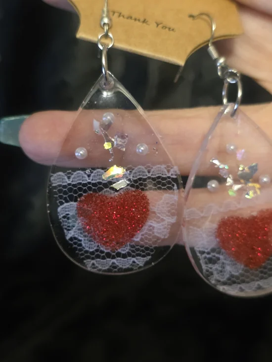 Handmade Colorful Resin Earrings - 3/$12 - Picture 5 of 13
